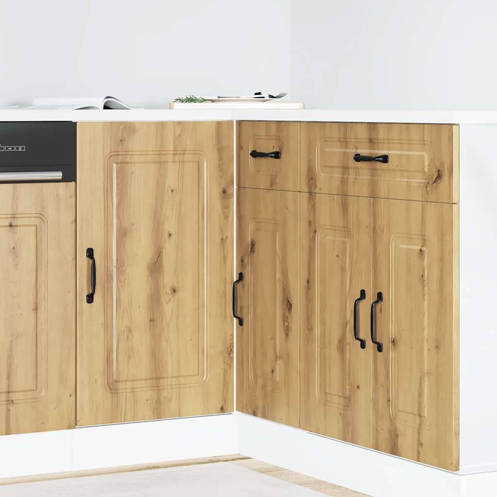 vidaXL Küchenunterschrank Kalmar Artisan-Eiche Holzwerkstoff
