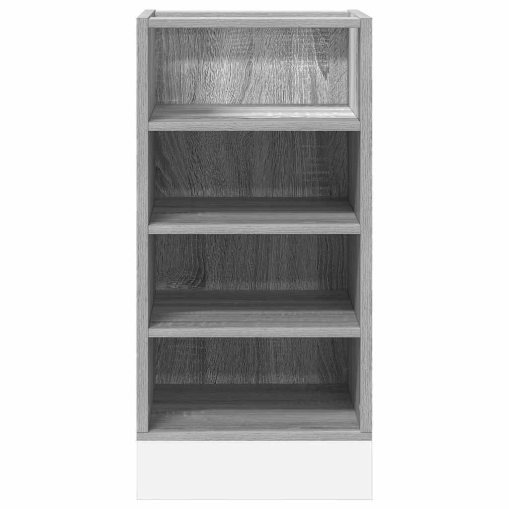 vidaXL Unterschrank Riga Grau Sonoma 40x44,5x81,5 cm Holzwerkstoff