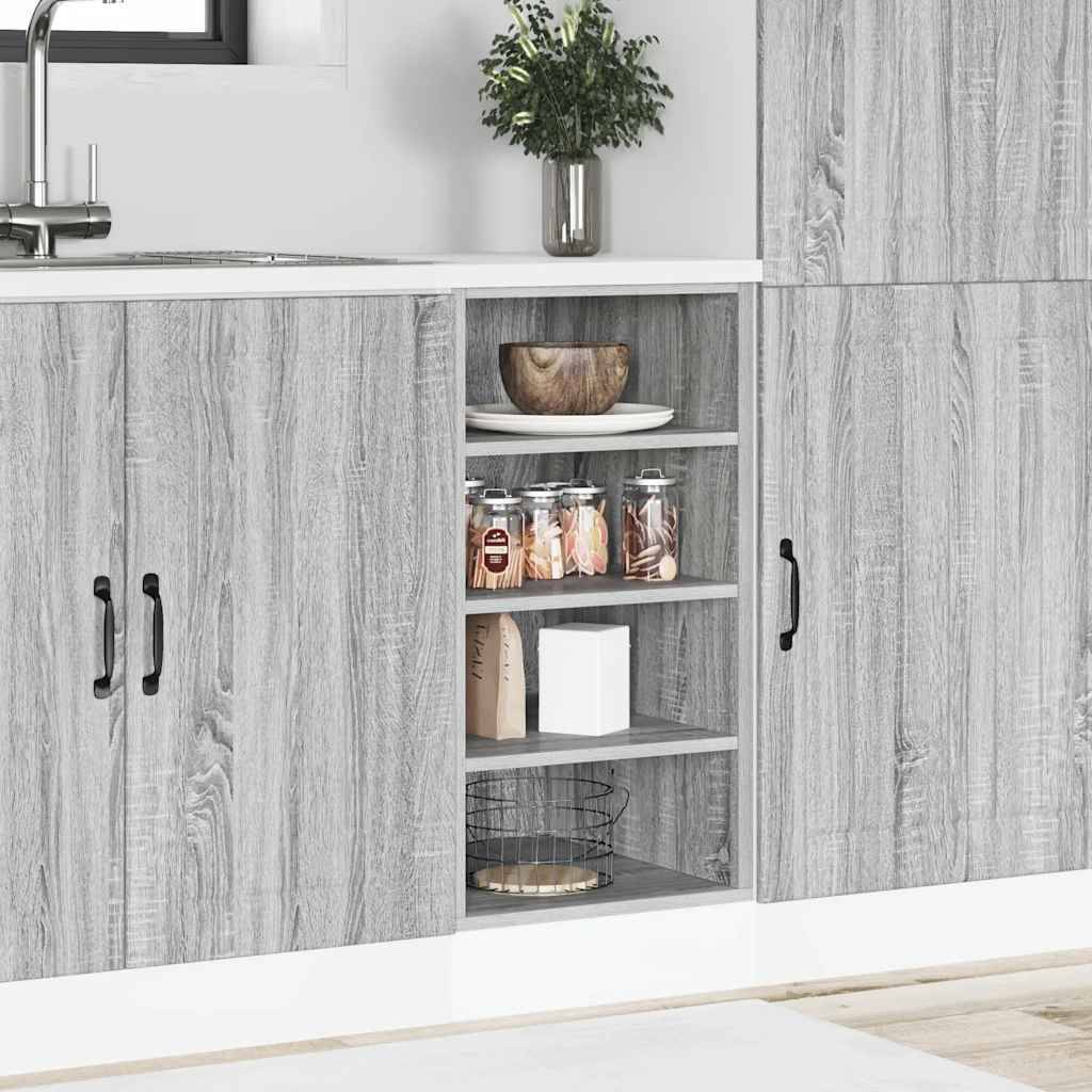 vidaXL Unterschrank Riga Grau Sonoma 40x44,5x81,5 cm Holzwerkstoff