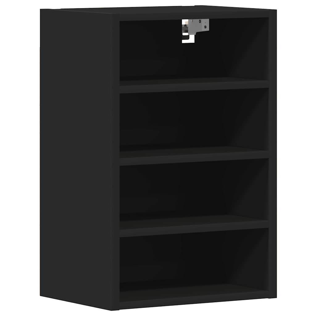 vidaXL Hängeschrank Riga Schwarz 40x29,5x60 cm Holzwerkstoff