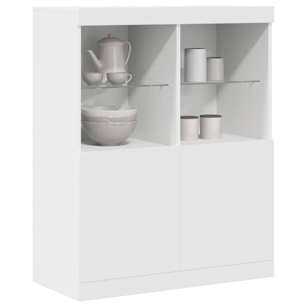 vidaXL Sideboard Weiß 81x37x100 cm Holzwerkstoff
