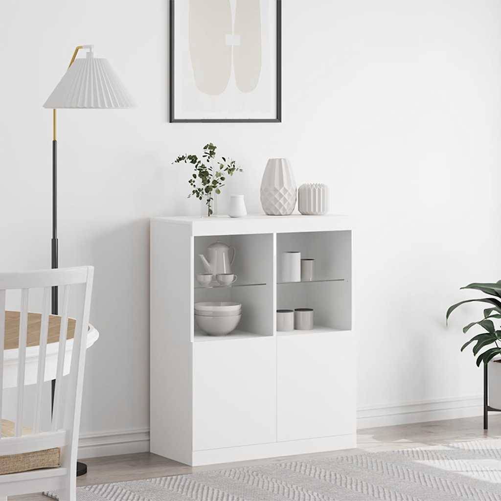 vidaXL Sideboard Weiß 81x37x100 cm Holzwerkstoff