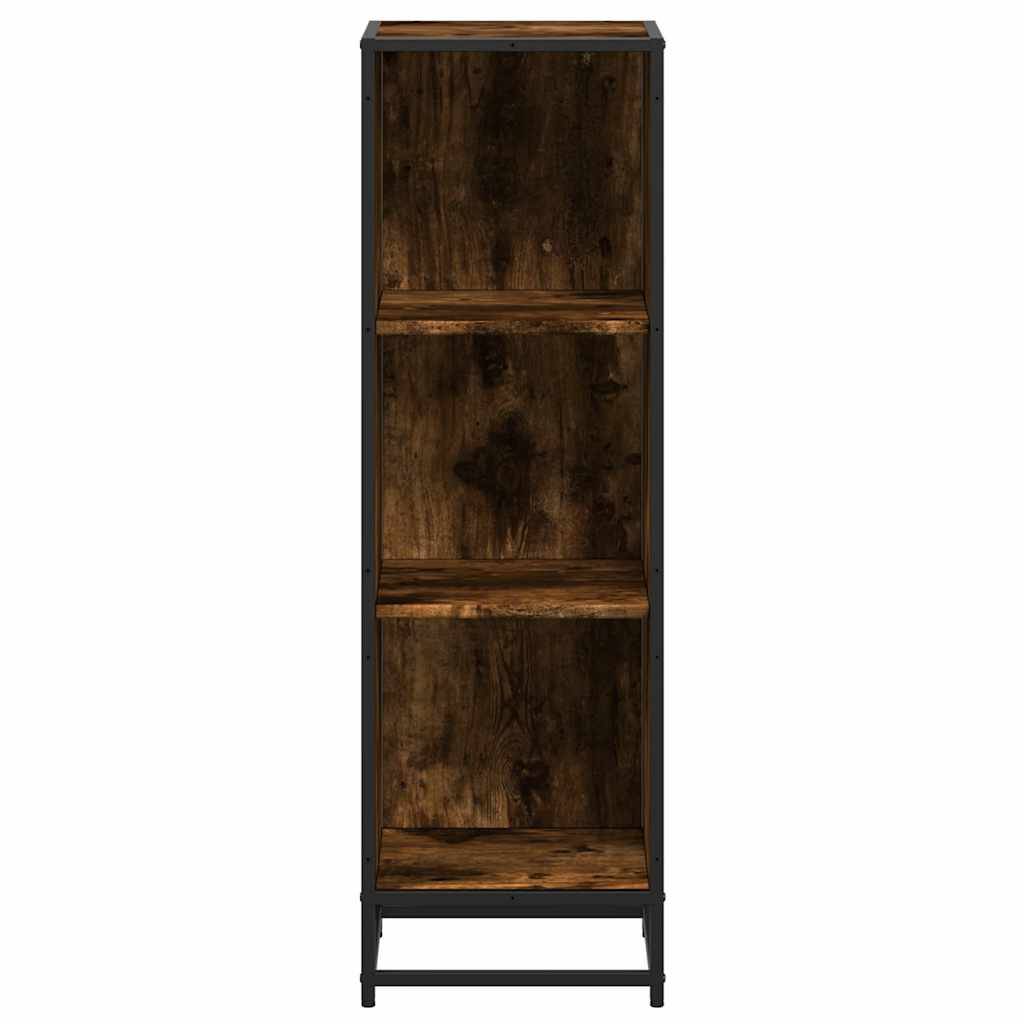 vidaXL Bücherregal Räuchereiche 33,5x33x107,5 cm Holzwerkstoff