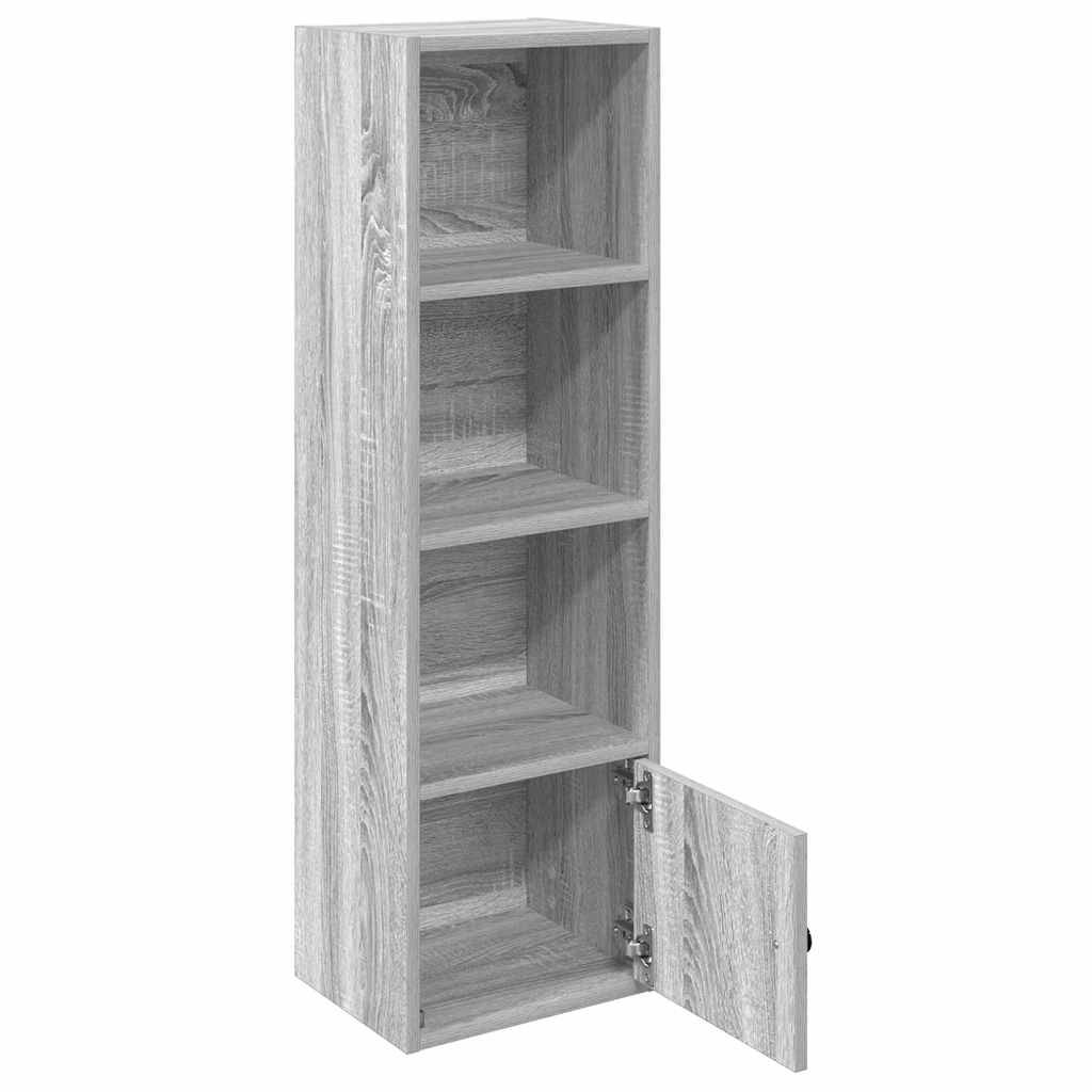 vidaXL Bücherregal Grau Sonoma 31x24x102 cm Holzwerkstoff