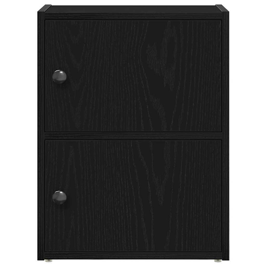 vidaXL Bücherregal Schwarz Eichen-Optik 40x24x52 cm Holzwerkstoff