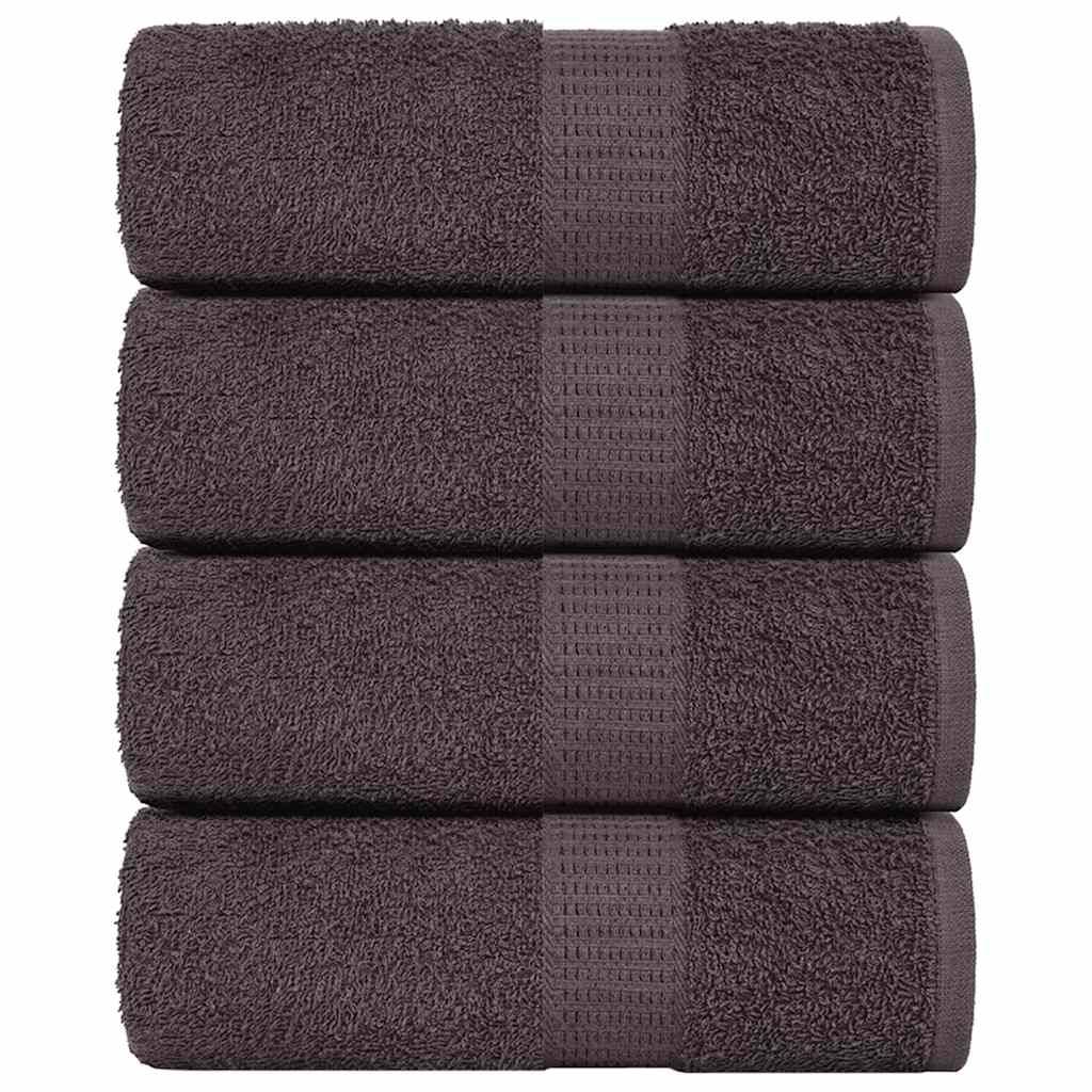 vidaXL Waschlappen 4 Stk. Anthrazit 15x21 cm 360 g/m² 100% Baumwolle