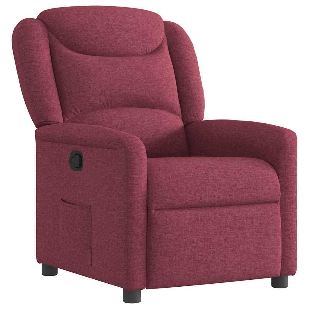 vidaXL Relaxsessel Weinrot Stoff
