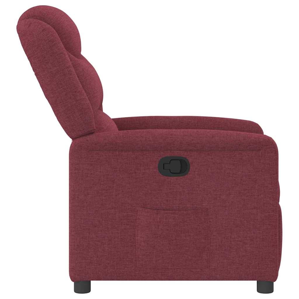 vidaXL Relaxsessel Weinrot Stoff