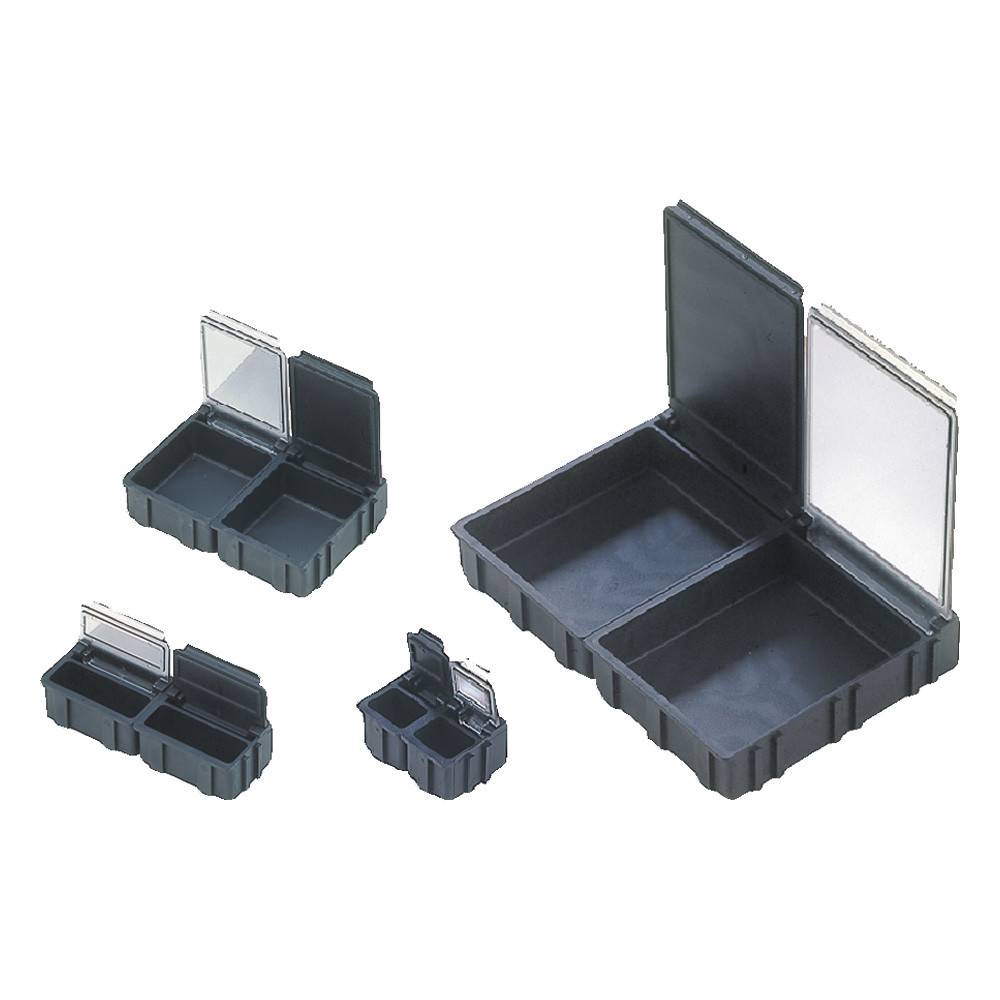 WETEC SMD-Klappbox, ESD, 41 x 37 x 15 mm, groß, schwarz