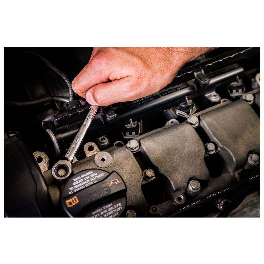 SATA 7 Tlg. Ratschen-Ringmaulschlüssel Set - 5/16, 3/8, 7/16, 1/2, 9/16, 5/8, 3/4"