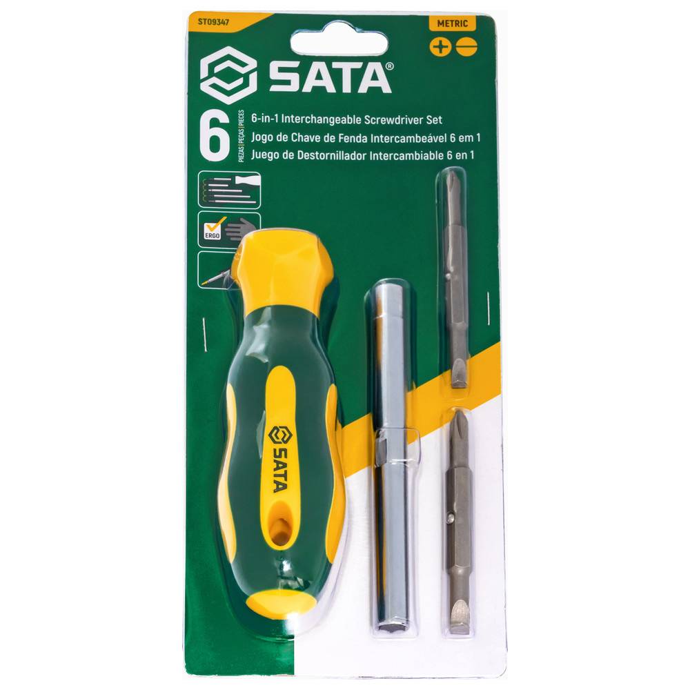 SATA 6-in-1-Schraubendreher-Satz, austauschbar