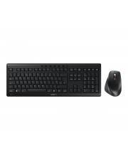 Cherry STREAM DESKTOP COMFORT Tastatur-und-Maus-Set 100% full size kabellos 2,4 GHz QWERTY GB Tastenschalter: CHERRY SX Black Gray