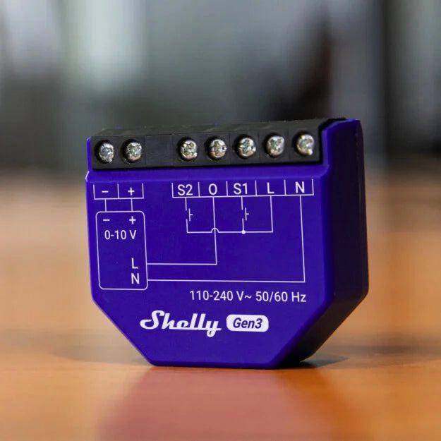 Shelly Dimmer 0/1-10V PM Gen3, Bluetooth + WLAN Dimmer