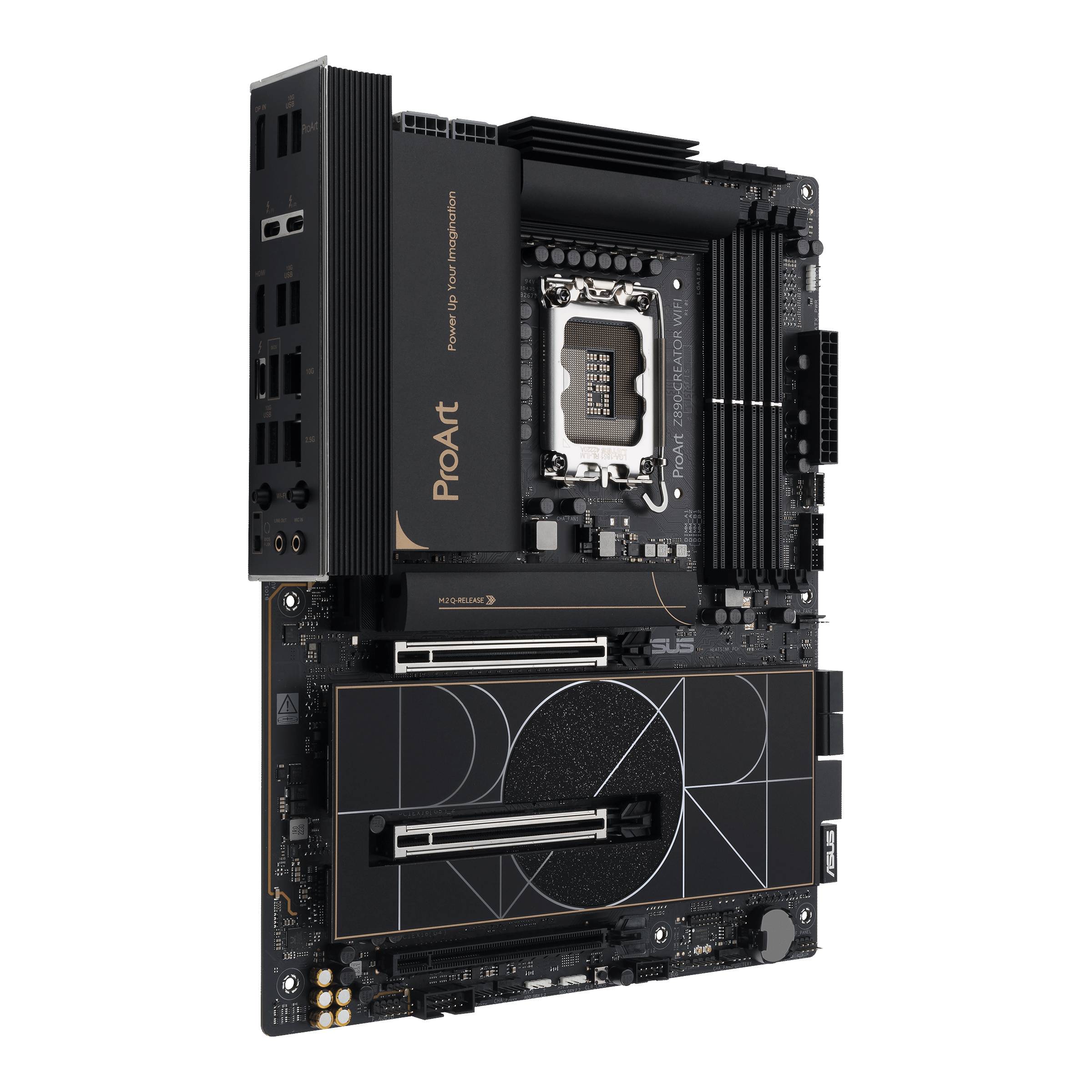 ASUS ProArt Z890-CREATOR WIFI - Motherboard - ATX - LGA1851-Sockel - Z890 Chipsatz - USB4, USB 3.2 Gen 2, USB-C 3.2 Gen 2x2, USB 3.2 Gen 1 - 10