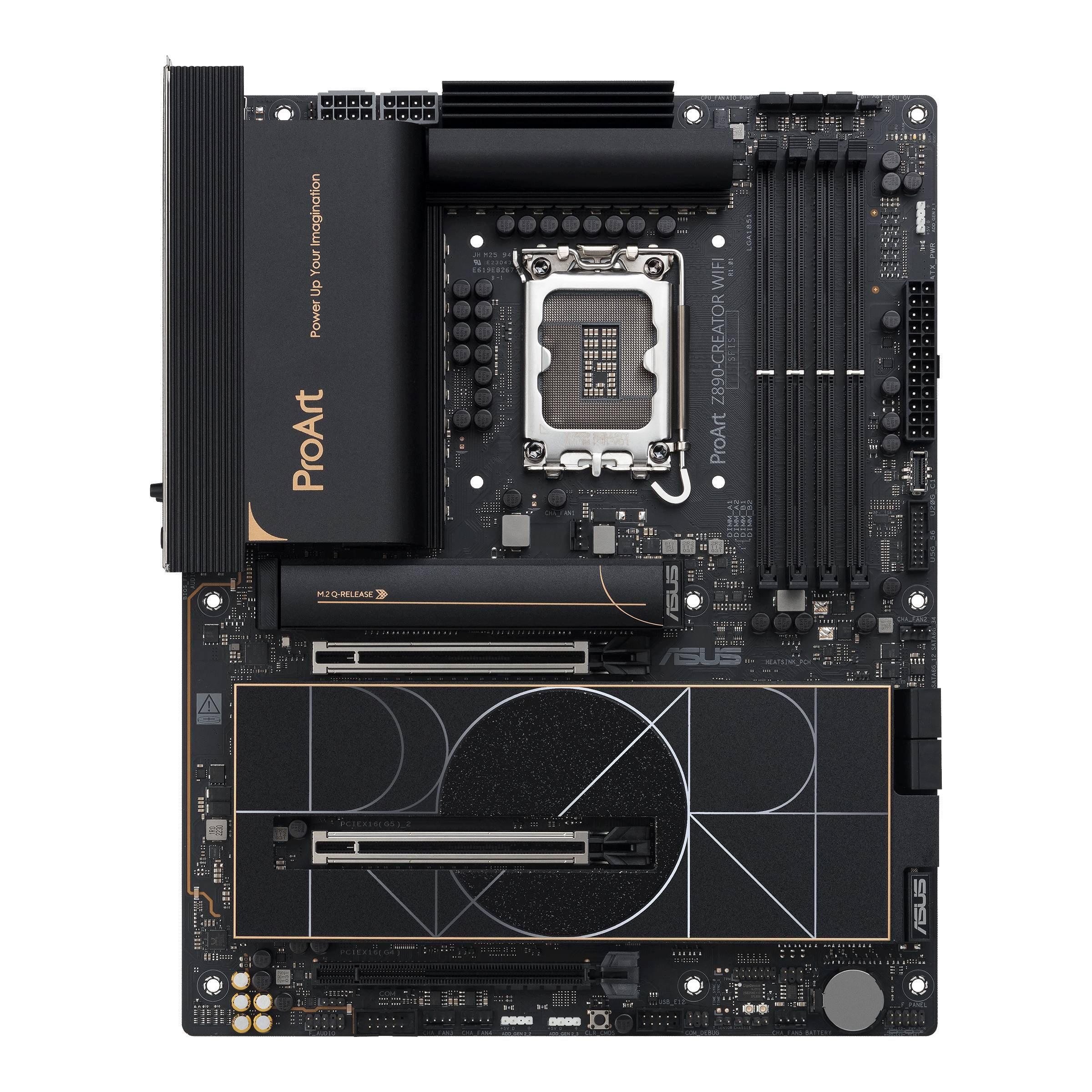 ASUS ProArt Z890-CREATOR WIFI - Motherboard - ATX - LGA1851-Sockel - Z890 Chipsatz - USB4, USB 3.2 Gen 2, USB-C 3.2 Gen 2x2, USB 3.2 Gen 1 - 10