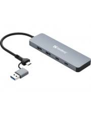 SANDBERG USB-C/A to 2xUSB-A+2xUSB-C Hub
