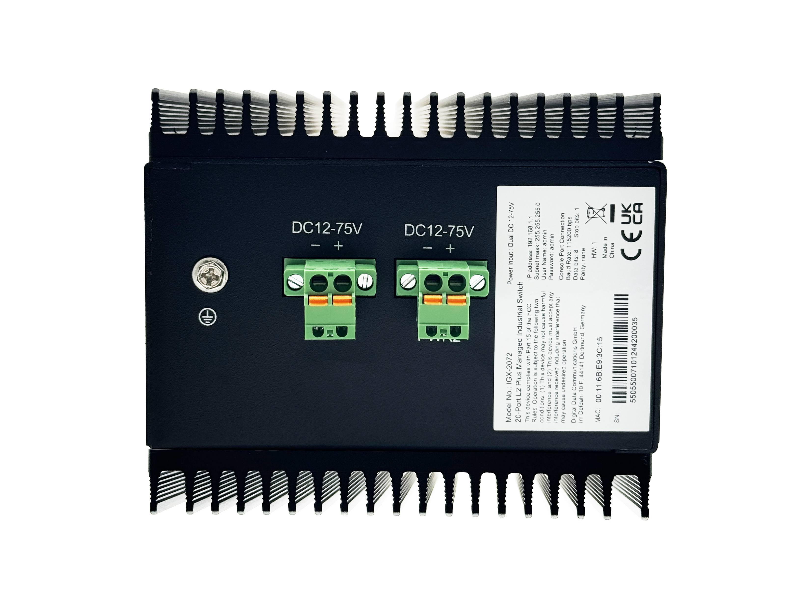 LevelOne Switch 20x GE IGX-2072 8x 1GbE 2.5GbE SFP+ sw - Switch - 1 Gbps