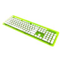 PDP Rock Candy Lalalime Tastatur Haus RF Wireless QWERTY Deutsch Limette, Transparent Zubehör Video
