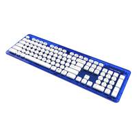 PDP Rock Candy Blueberry Boom Tastatur Haus RF Wireless QWERTY Deutsch Blau, Transparent Zubehör