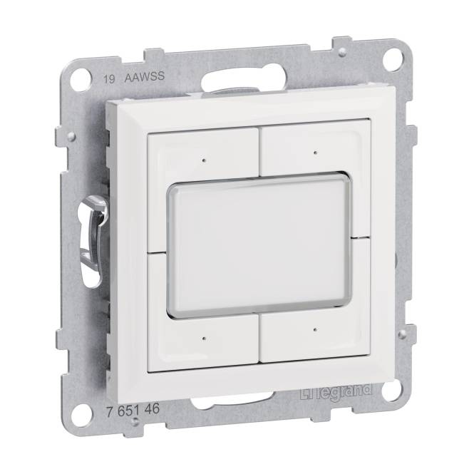 Legrand 765612 Seano MyHome Szenentaster zum Abrufen von 4 Szenarien in der Install.Baumaterial