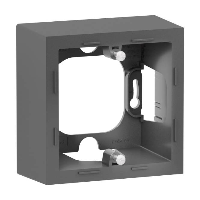 Legrand 765498 SEANO APgehäuse 1-fach in der Farbausführung Anthrazit lackiert Install.Baumaterial