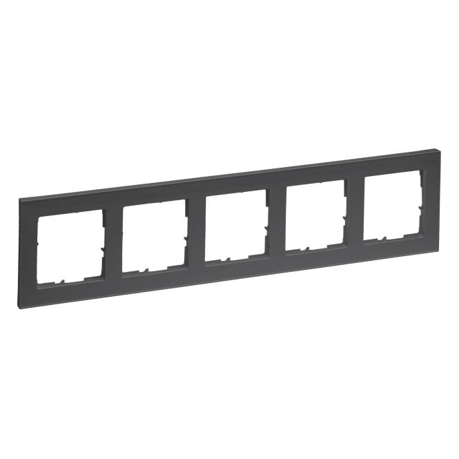 Legrand 765485 SEANO+5-fach Rahmen in der Farbausführung Anthrazit lackiert Install.Baumaterial