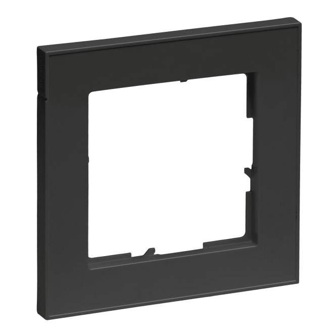 Legrand 765381 SEANO+1-fach Rahmen in der Farbausführung Schwarz lackiert Install.Baumaterial
