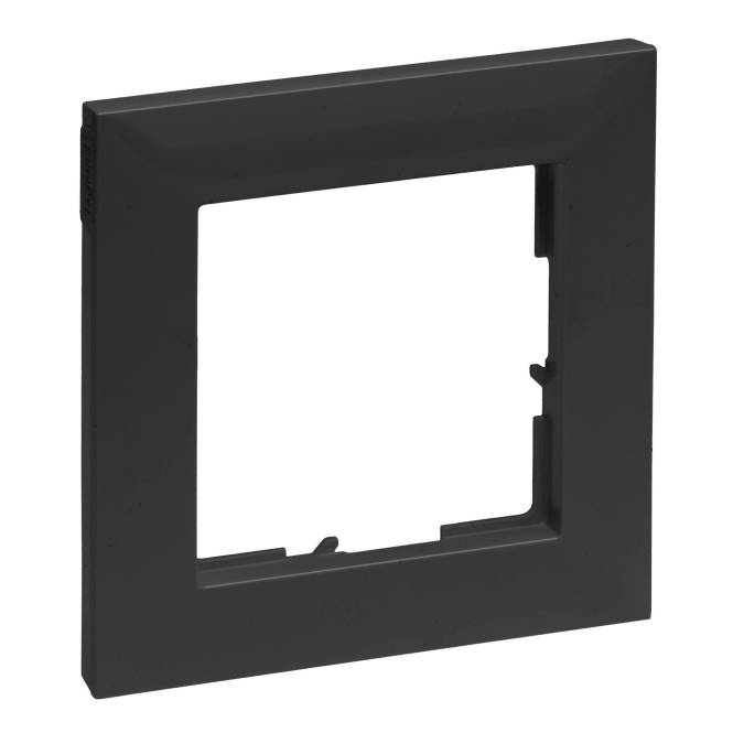 Legrand 765371 SEANO 1-fach Rahmen in der Farbausführung Schwarz lackiert Install.Baumaterial