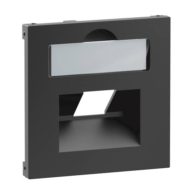 Legrand 765358 SEANO Abdeckung 1x RJ45 f Datendosen Fremdfabrikate sw lackiert Install.Baumaterial