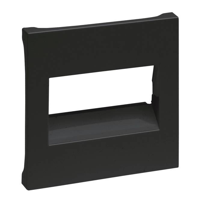 Legrand 765354 SEANO Abdeckung RJ45 f.1- u.2-fach Datendosen Schwarz lackiert Install.Baumaterial