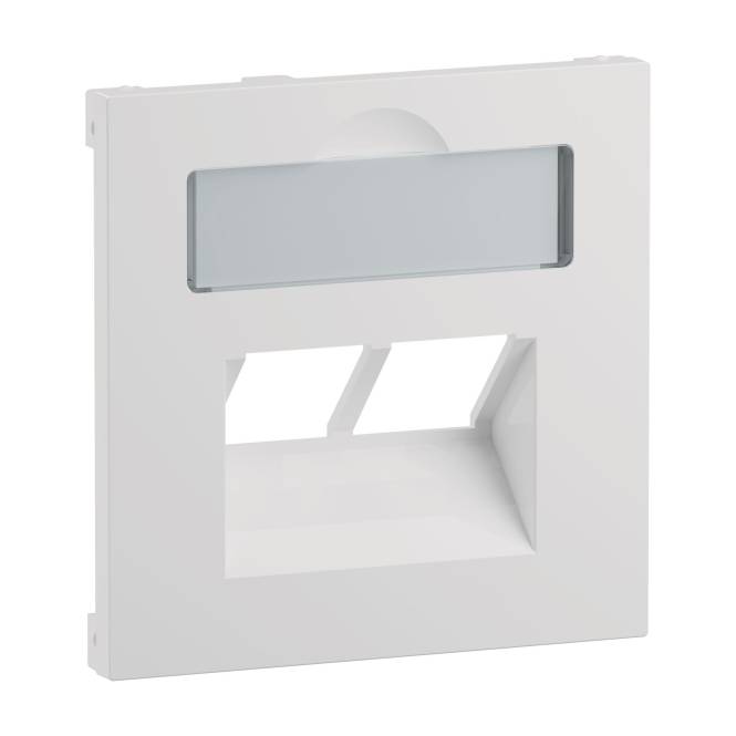 Legrand 765159 SEANO Abdeckung 2x RJ45 f Datendosen Fremdfabrikate Ultraweiß Install.Baumaterial
