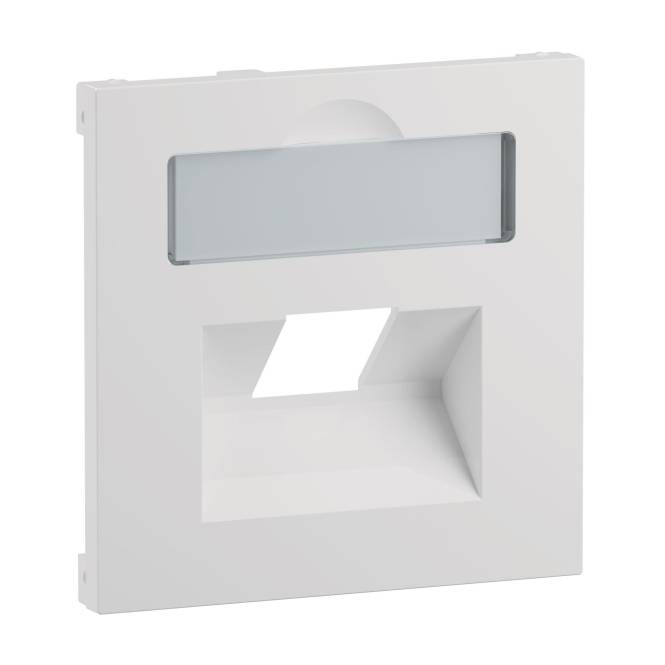 Legrand 765158 SEANO Abdeckung 1x RJ45 f Datendosen Fremdfabrikate Ultraweiß Install.Baumaterial