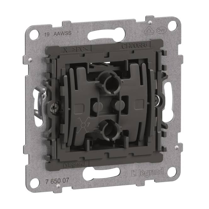 Legrand 765007 SEANO Einsatz Kreuzschalter 10AX SK Install.Baumaterial Schaltermat/Geb.Steu Schalter