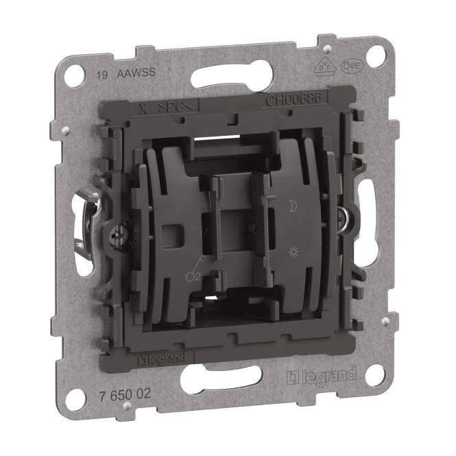 Legrand 765002 SEANO Einsatz 2-poliger Schalter 10AX SK Install.Baumaterial Schaltermat/Geb.Steu