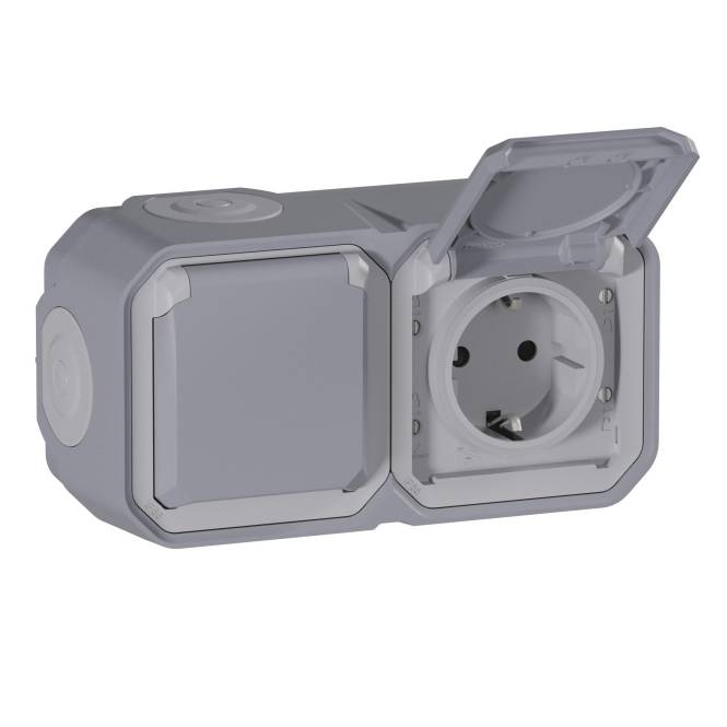 Legrand 069742L Plexo New FRAP 2f vorverdrahtete SSDO horizontal SL EB Install.Baumaterial Schalter