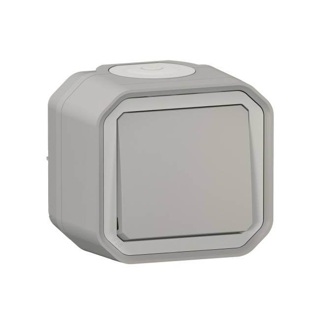 Legrand 069716L Plexo New FRAP IP44 Kreuzschalter grau 10A Install.Baumaterial Schaltermat/Geb.Steu