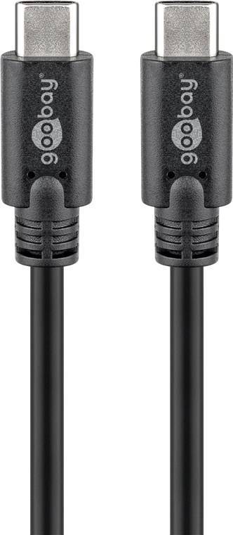 Goobay USB-Kabel 3m schwarz SuperSpeed USB-C 3.2 Gen.1 PD 60W 5Gbps Unterhaltungselektr. Zubehör