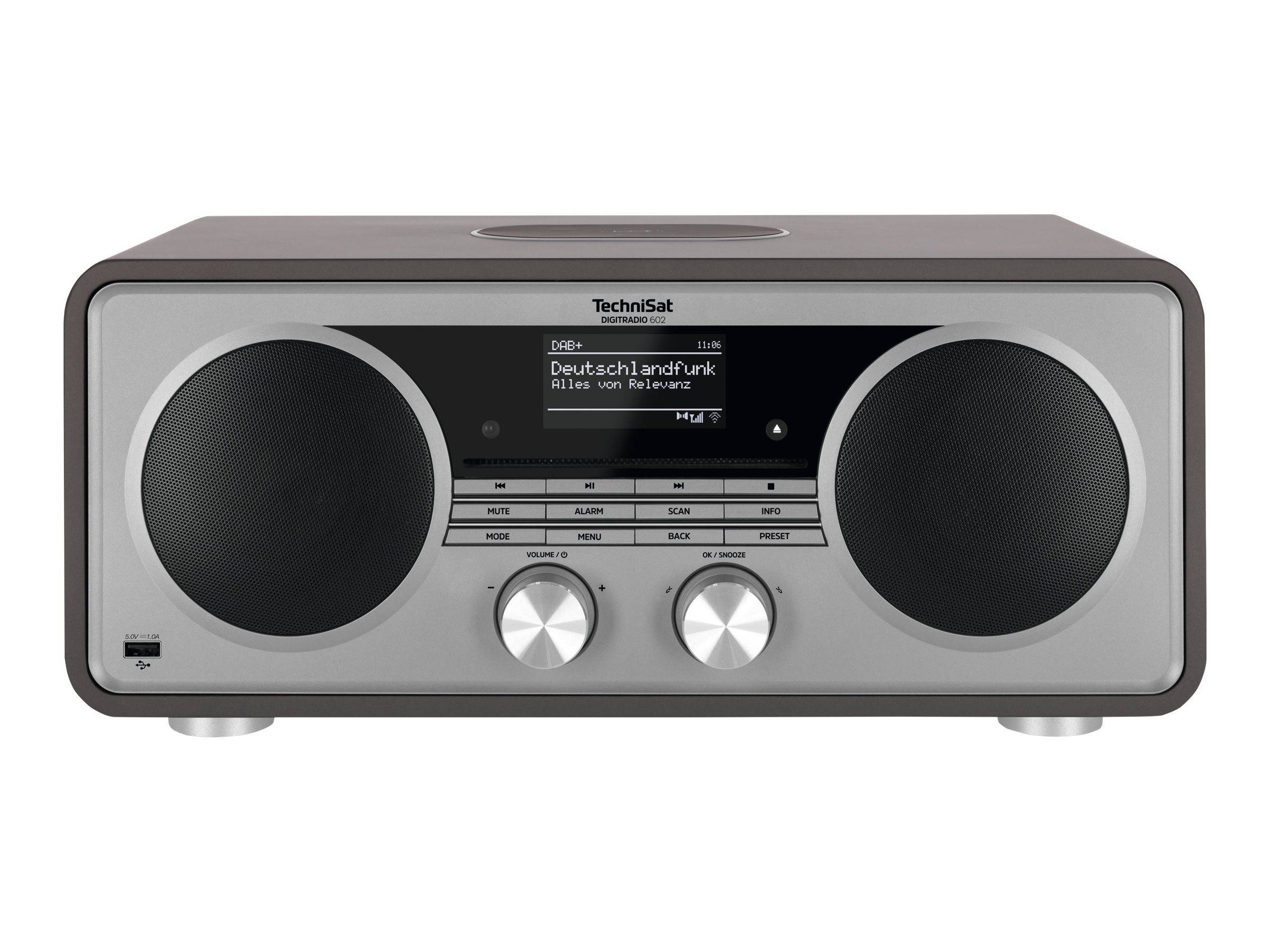TechniSat DigitRadio 602 anthr./silber DAB+,UKW,CD,MP3,Internetradio,BT,USB,AUX Unterhaltungselektr.