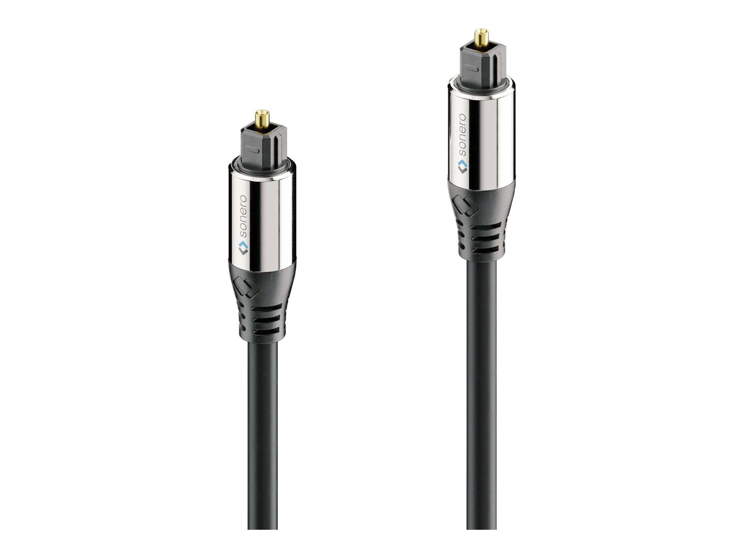 Sonero Premium Audio-Kabel S-OC100-100 Optisch/Toslink,Aluminiumstecker,10m Unterhaltungselektr.