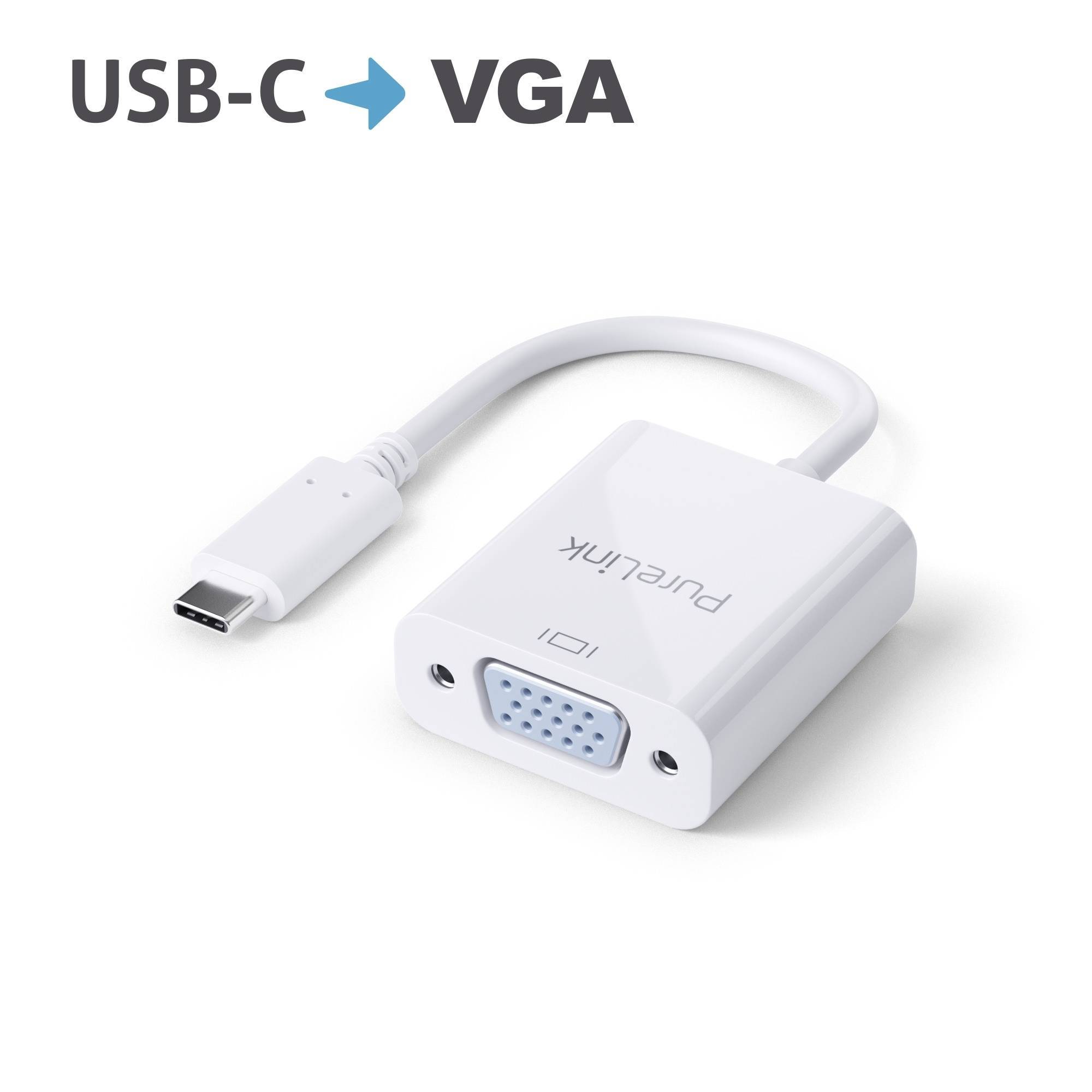 PureLink Adapter 0,10m iSerie IS220 USB-C auf VGA 1200p weiß Unterhaltungselektr. Zubehör Video