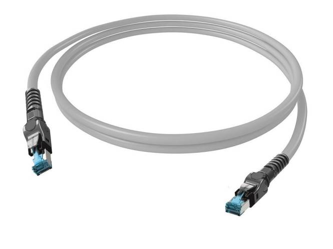 EasyLan VarioBoot CP1OAMSMS0100 Patchkabel Kat.6A (ISO/IEC) grau 10m Install.Baumaterial Kupfer
