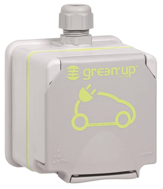 Legrand SAT00194 Green Up Schuko Steckdose Plexo66 2P+E f.AP Montage IP44 Install.Baumaterial