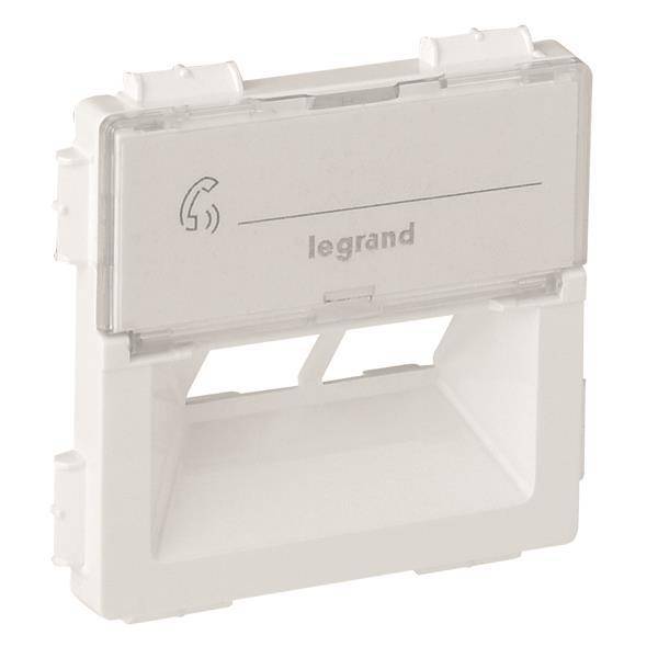 Legrand 755380 Abdeckung f.Rutenbeck 2xRJ45 Kat.5E UTP Valena Life ultraweiß Install.Baumaterial