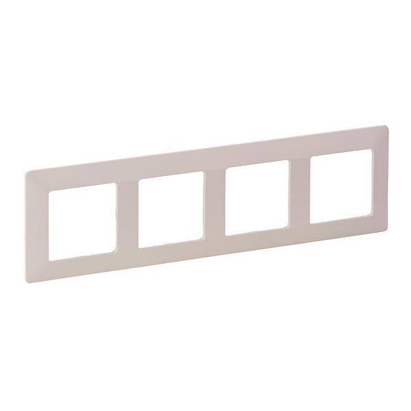Legrand 754004 Rahmen 4-fach Valena Life ultraweiß Thermoplast Install.Baumaterial Schalter