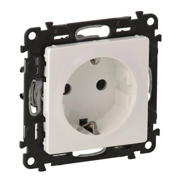 Legrand 753109 Steckdose Ber.schutz Valena Life ultraweiß Install.Baumaterial Schaltermat/Geb.Steu