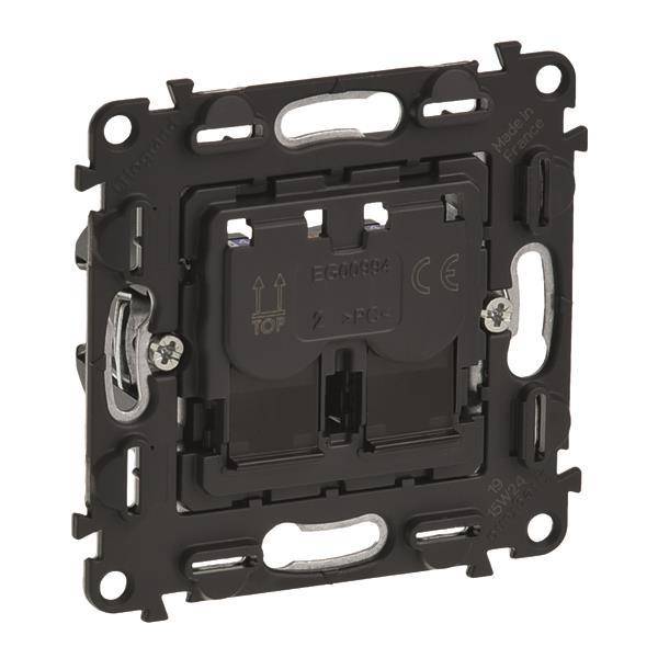 Legrand 753043 Datendose Kat.6 2xRJ45 geschirmt USTP Valena IN MATIC weiß Install.Baumaterial