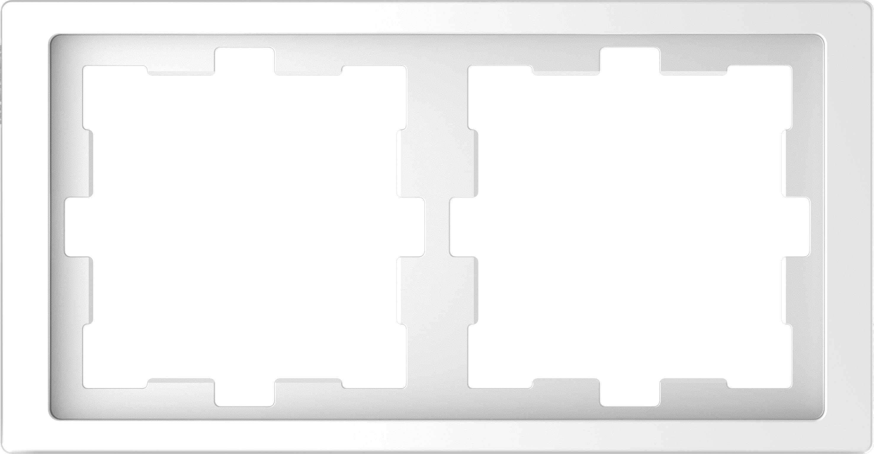 Merten D-Life Rahmen 2fach MEG4020-6535 Lotosweiß Install.Baumaterial Schaltermat/Geb.Steu Schalter