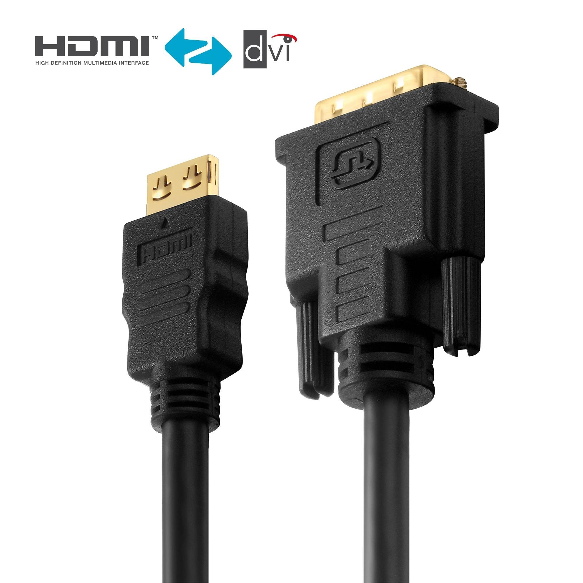 PureLink HDMI/DVI-Kabel 1,5m PI3000-015 PureInstall,DVI-D(24+1 Single Link),SLS Unterhaltungselektr.