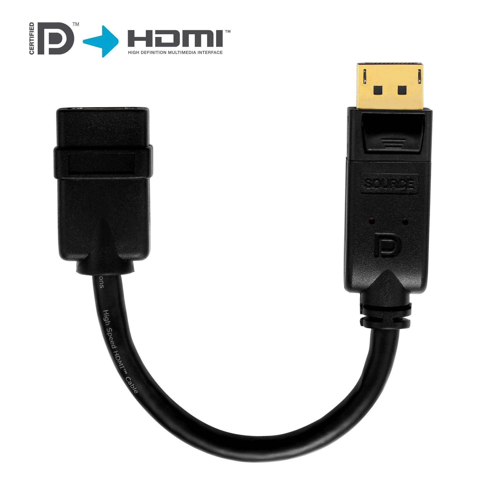 PureLink Adapter PureInstall 0,1m PI155 DP-Stecker/HDMI-Buchse,SLS,WUXGA Unterhaltungselektr. Video