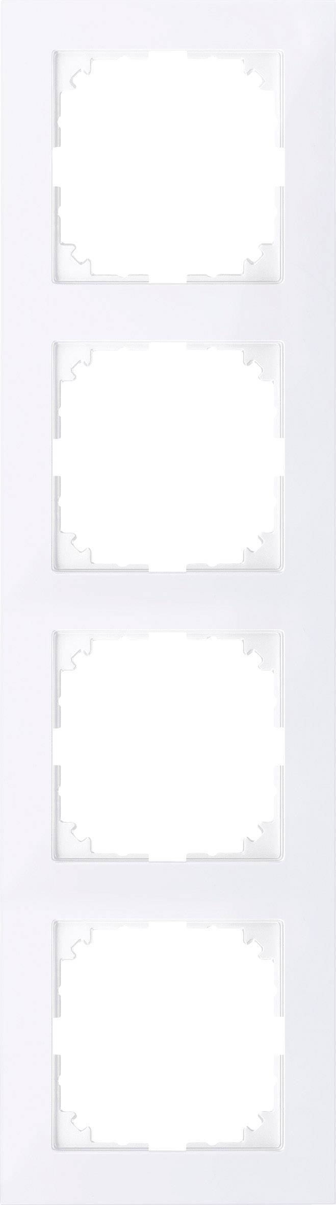 Merten M-Pure-Rahmen 4fach MEG4040-3625 aktivweiß Install.Baumaterial Schaltermat/Geb.Steu Schalter